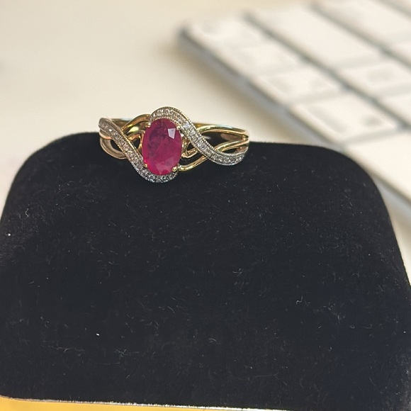 Natural Ruby & Gold Ring ✨ - Picture 4 of 6
